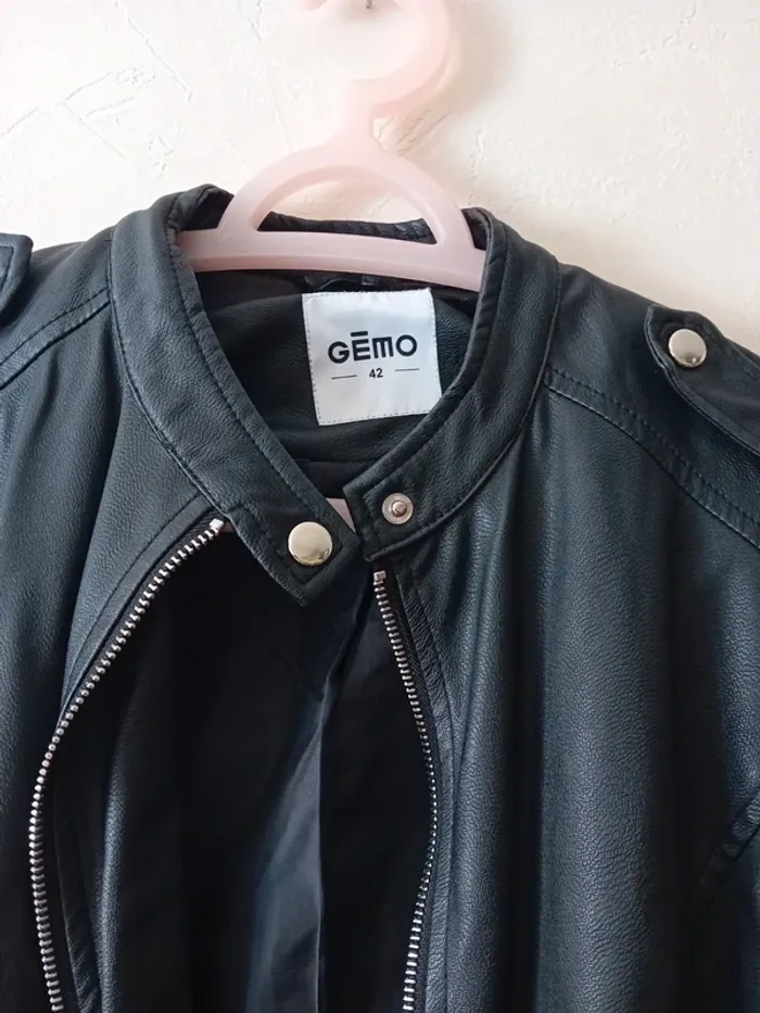 Veste perfecto imitation cuir - photo numéro 3