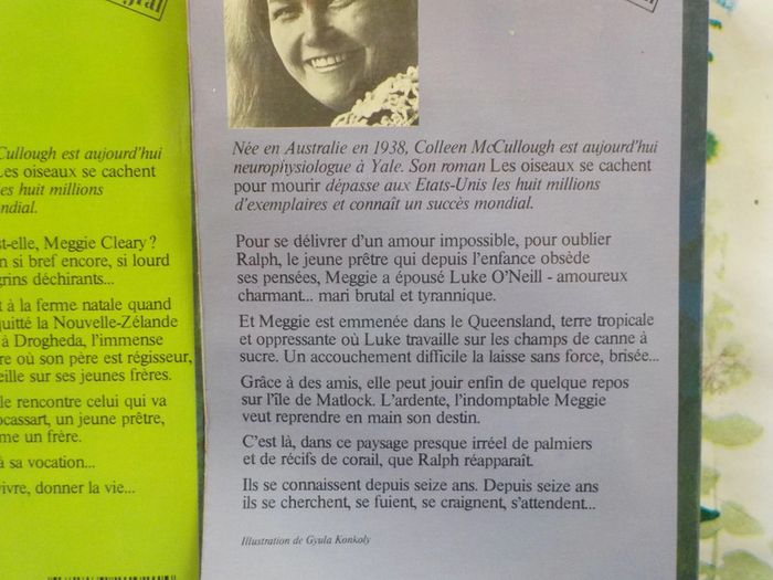 Les oiseaux se cachent pour mourir T1&2 de Colleen McCullough Ed. J'ai Lu - photo numéro 3