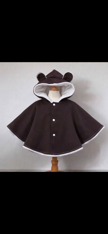 Poncho marron 