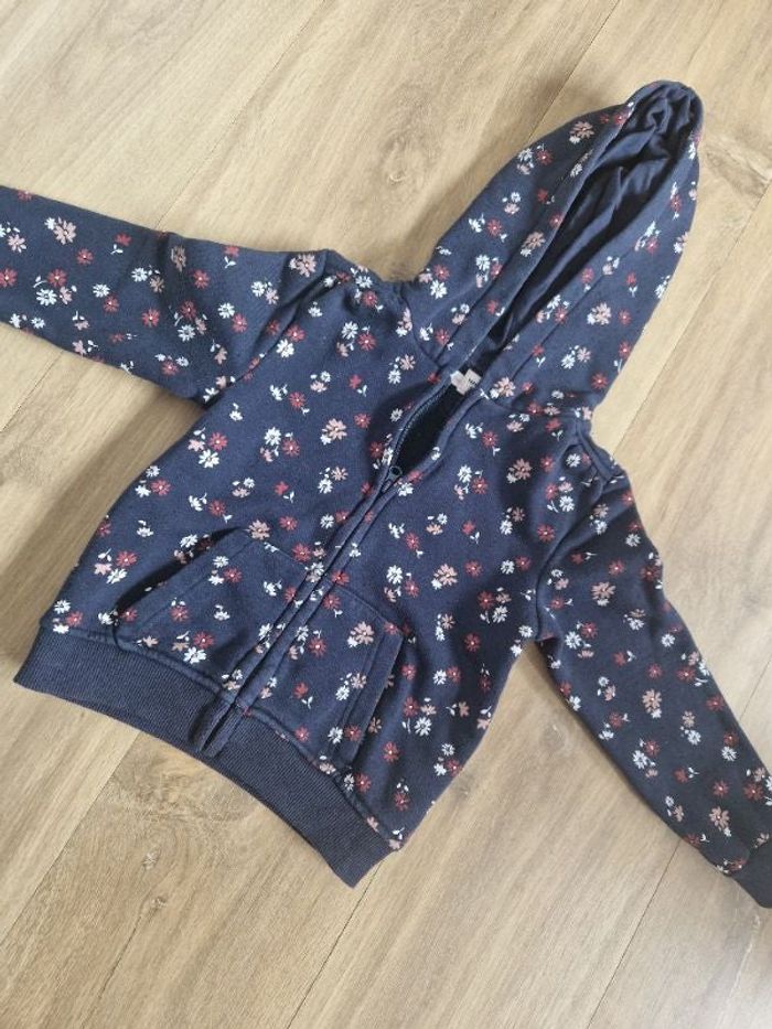 Veste zippe à fleurs tao 36 mois