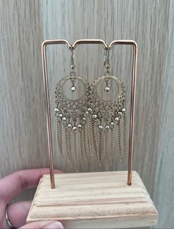 Boucles d'oreilles dorées Étam