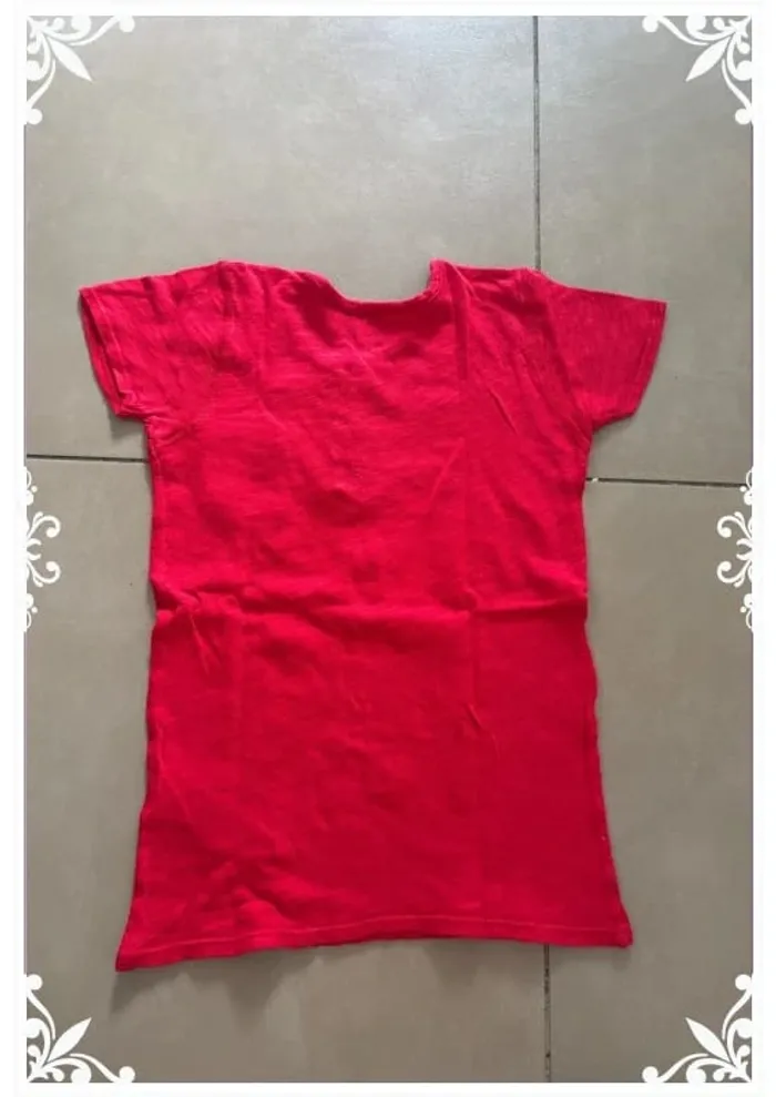 T-shirt rouge enfant fille 10 ans Bonton - photo numéro 5