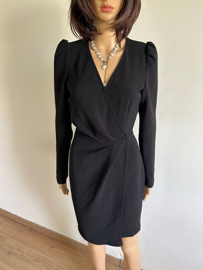 Robe noire à manches longues Morgan taille 34 comme neuve - photo numéro 1