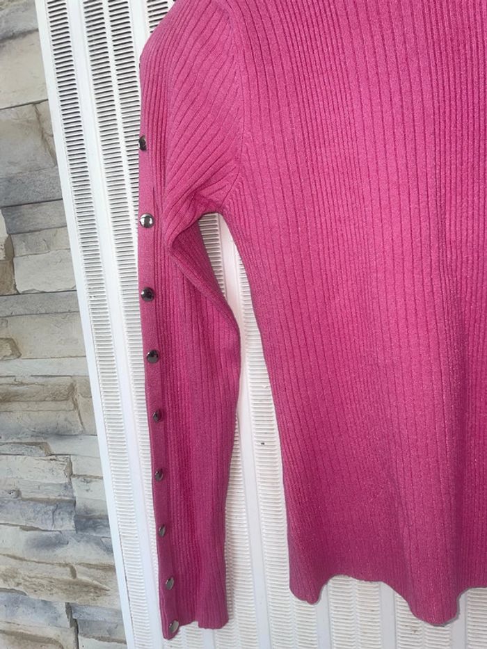 Pull coton fin légèrement pailleté - photo numéro 4