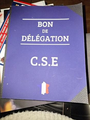 Bon de délégation CSE