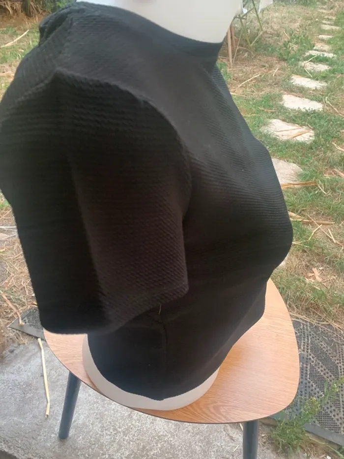 Blouse Jennyfer taille S dos nu noir manches courtes - photo numéro 6