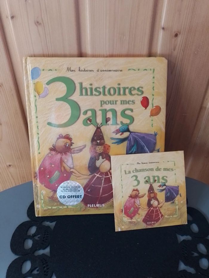Livre 3 histoires pour mes 3 ans + CD