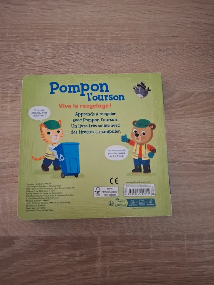 Livre pompon l'ourson - photo numéro 2