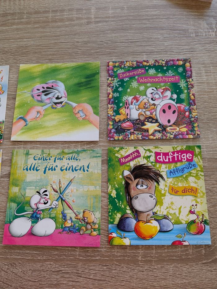 Lot 8 cartes postales carrées Diddl – différentes séries - photo numéro 3