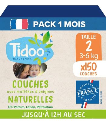 150 couches tidoo pack 1 mois