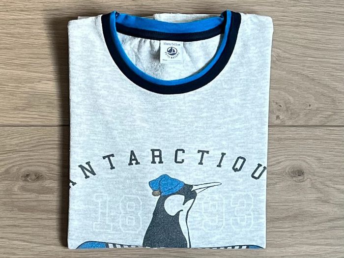 Lot de 4 t-shirts sérigraphiés Petit bateau T-10 ans - photo numéro 5