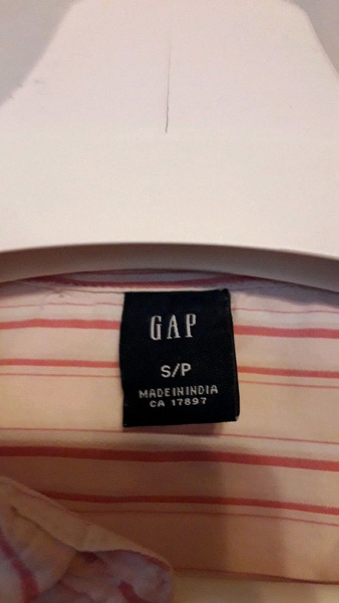 Gap chemisier rose à rayures taille S = 38 - photo numéro 3
