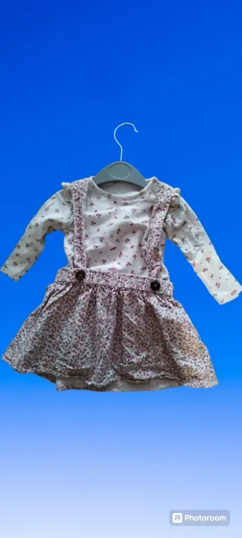 Ensemble salopette jupe