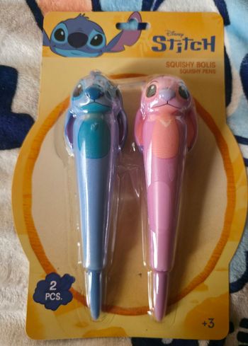 Lot de 2 stylos Stitch et Angel