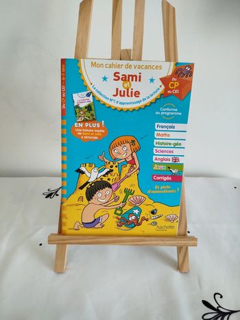 Mon cahier de vacances Sami et Julie du CP au CE1 Hachette éducation