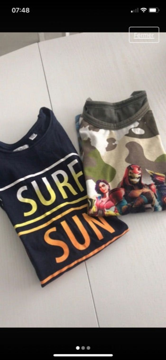 Lot tee-shirts garçon