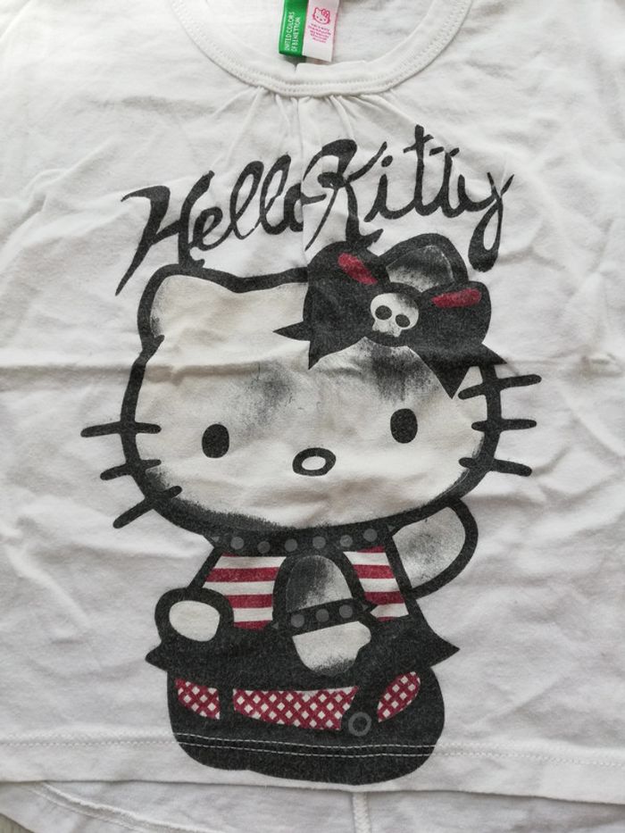 Tee-shirt benetton Hello Kitty - photo numéro 2
