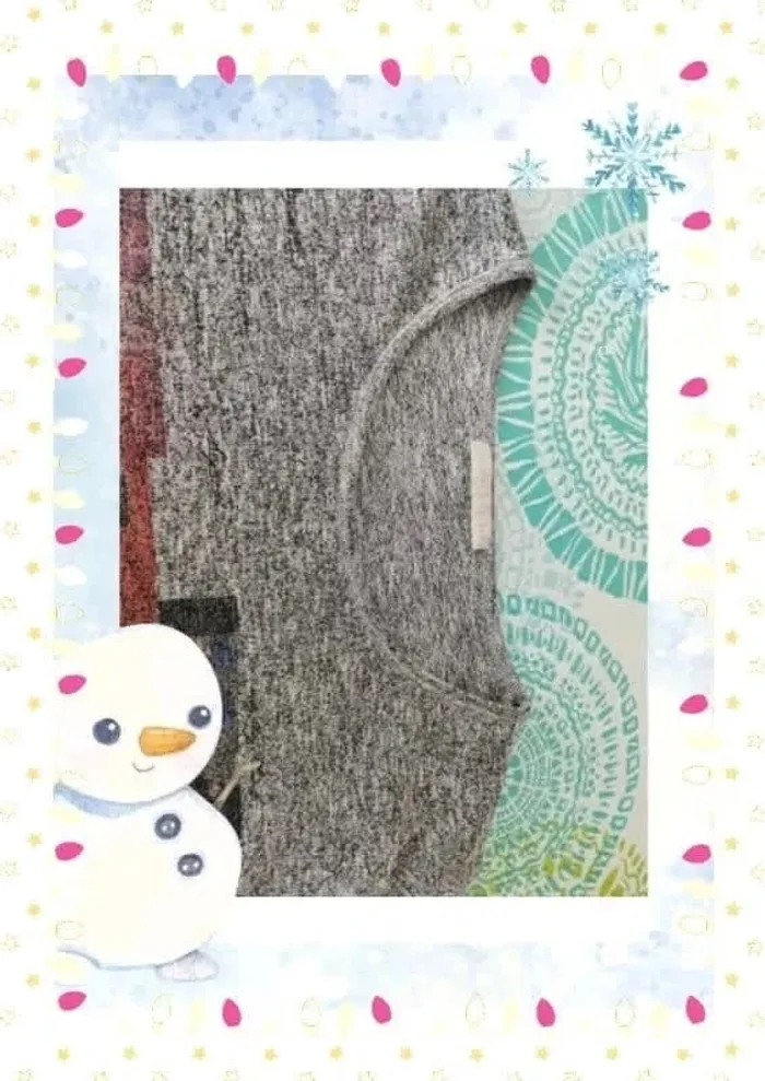 Pull fin gris chiné - photo numéro 3