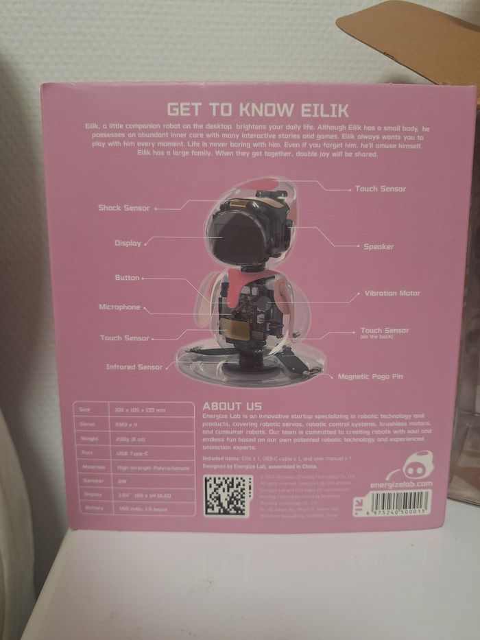 Mini robot de compagnie Eilik energize lab - photo numéro 10