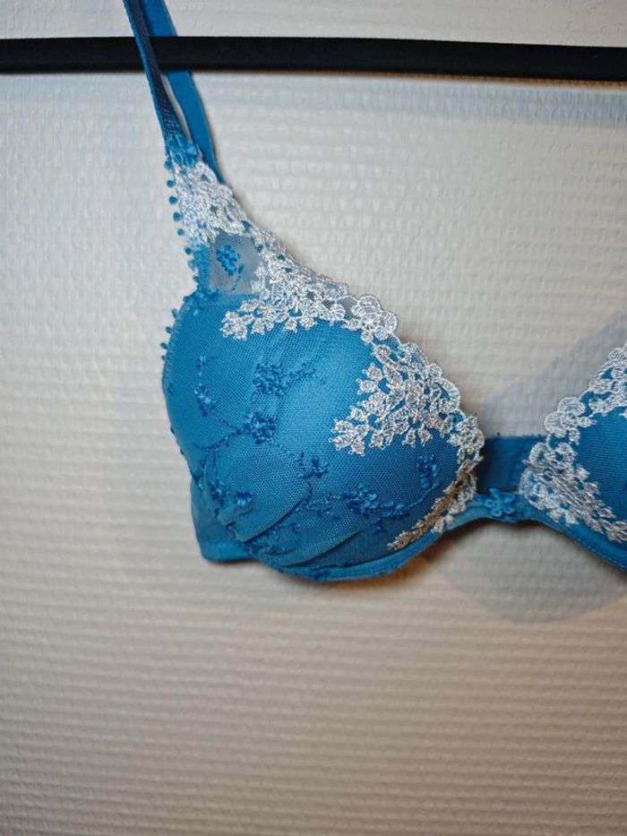 Soutien-gorge Passionata bleu en dentelle - photo numéro 2