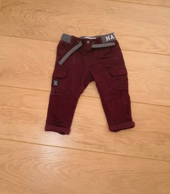 Pantalons Bordeaux - 6 mois