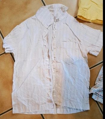 chemise blanche manche courte