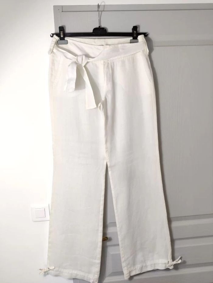 Pantalon léger en toile NAF NAF - photo numéro 2