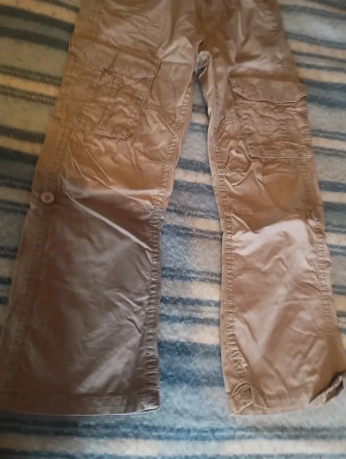 Pantalon cargo beige taille 6 ans - photo numéro 2