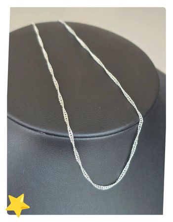 Collier maille Torsadé 1,6mm 65cm