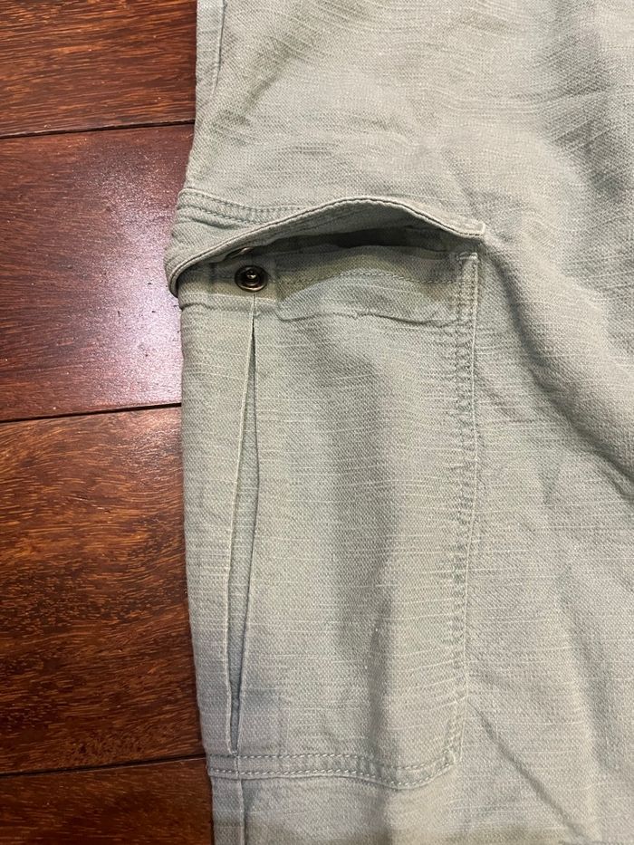 Pantalon cargo vert clair à taille élastique 14 ans - photo numéro 2