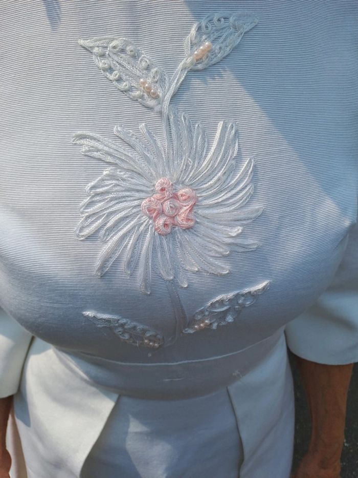 Robe mariée vintage brodée - photo numéro 5