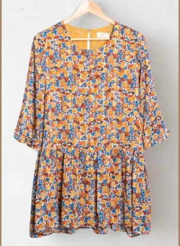 Robe fleurie jaune SAAJ Paris Taille 36