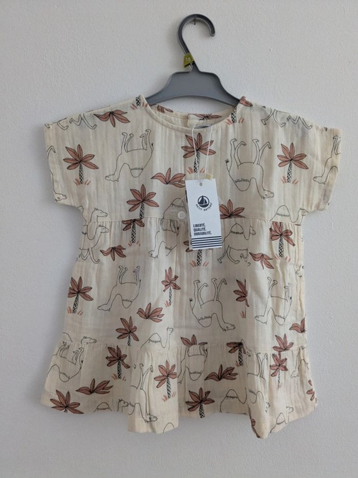 Robe chameau thème désert petit bateau 12 mois
