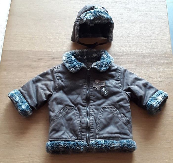 Manteau + Bonnet - 3 mois