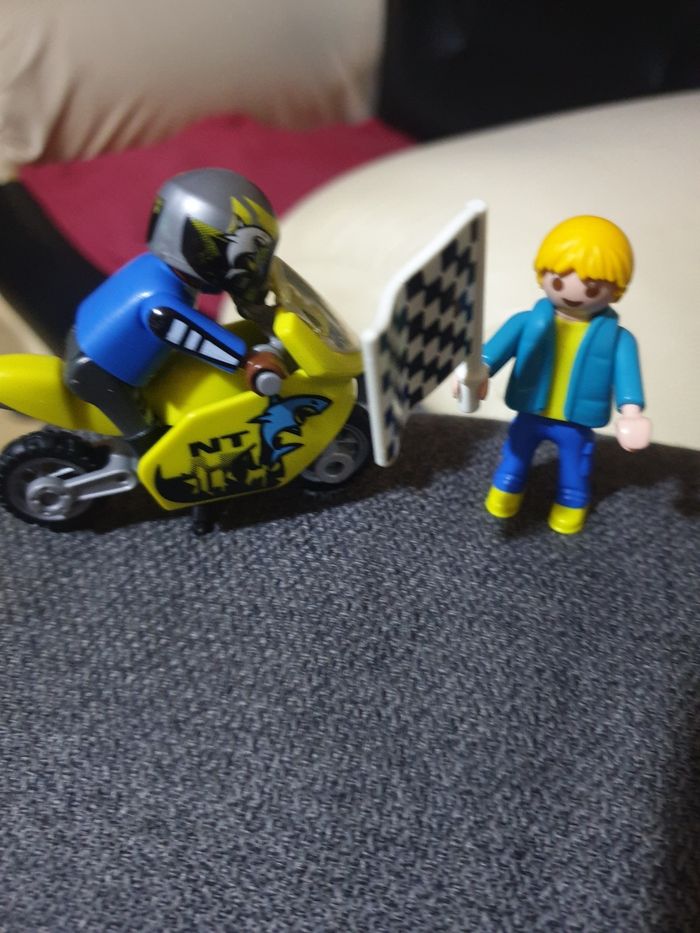Moto+personnages playmobil