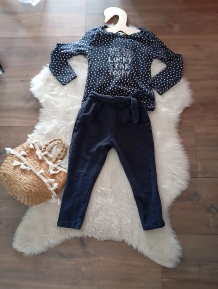 Ensemble fille 3/4 ans Zara confetti idéal rentrée