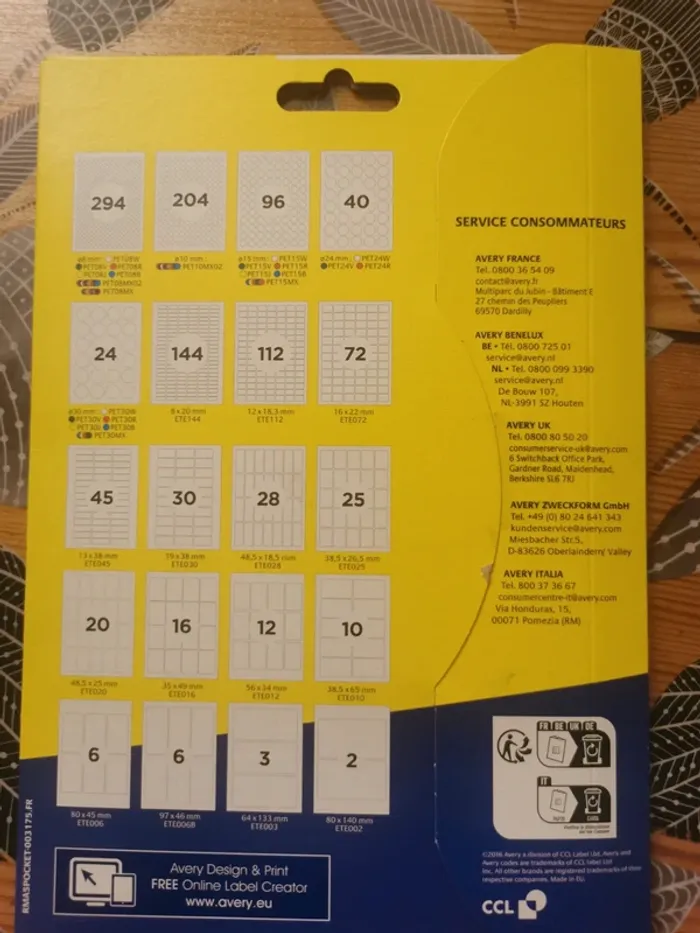 Étiquettes A5 - photo numéro 2