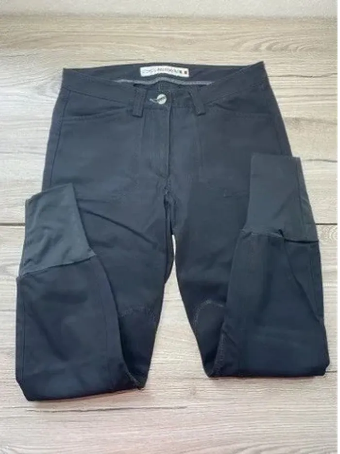 Pantalon d’Équitation Animo Noir, Produit de Qualité, Fabriqué en Italie - photo numéro 3