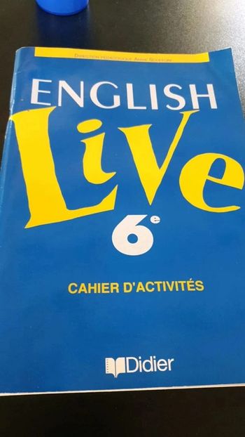 Cahier activité anglais 6eme