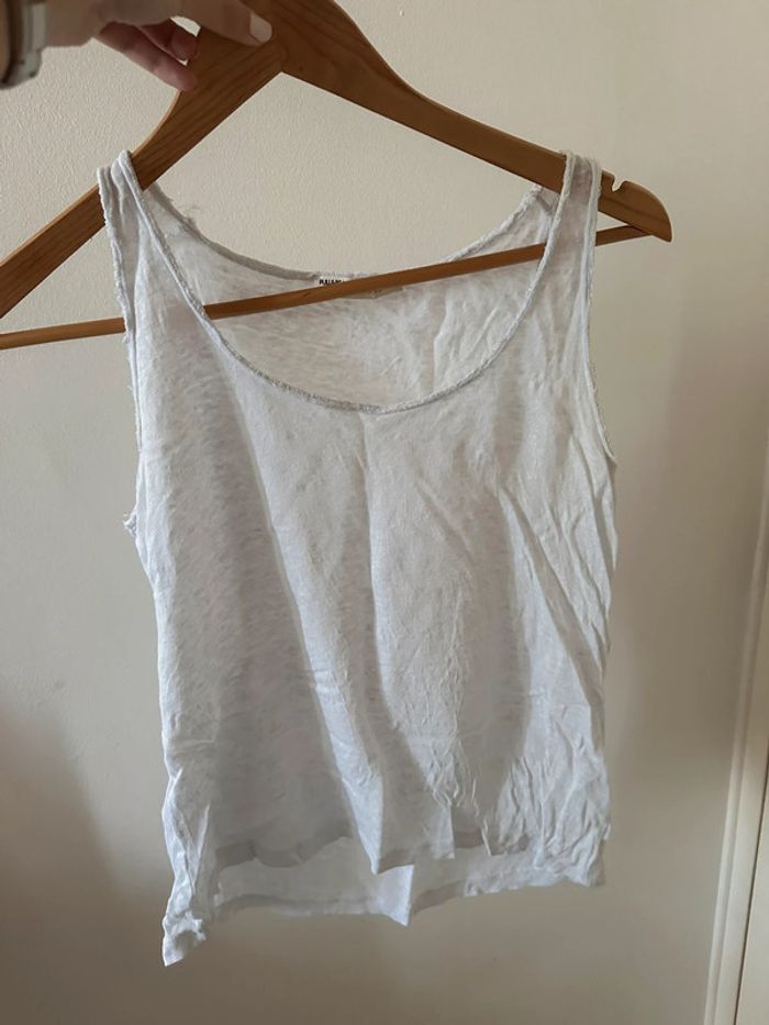 Débardeur blanc pull&bear