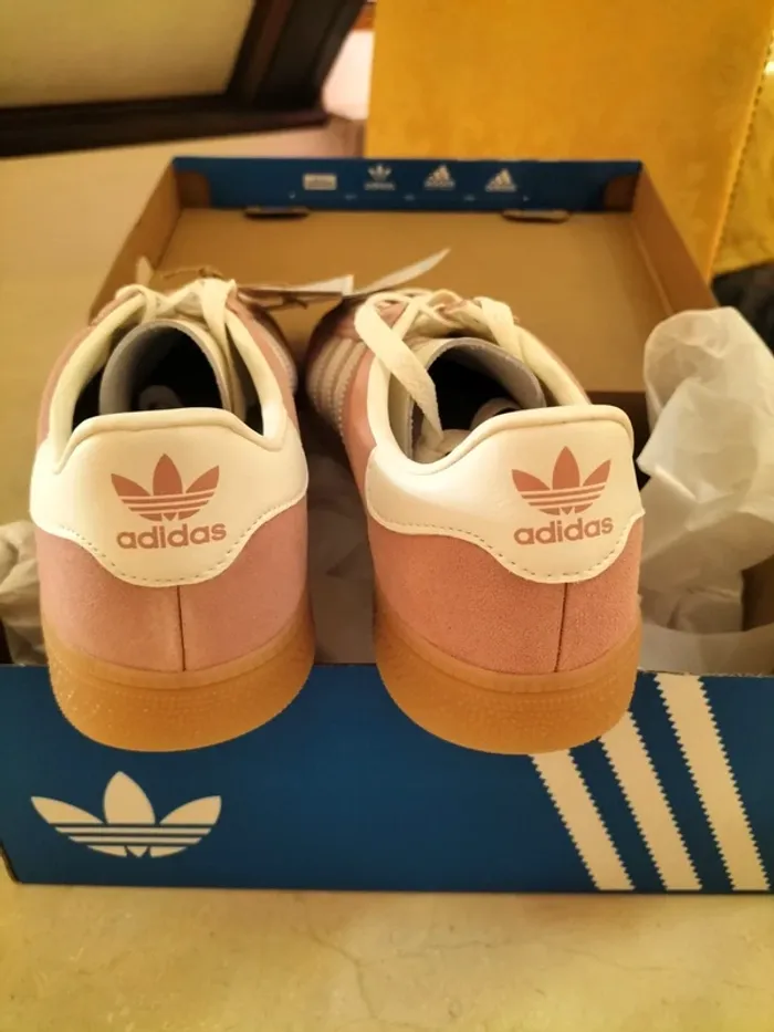 Baskets Adidas München vieux rose - photo numéro 9