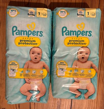 Couches Pampers premium protection taille 1