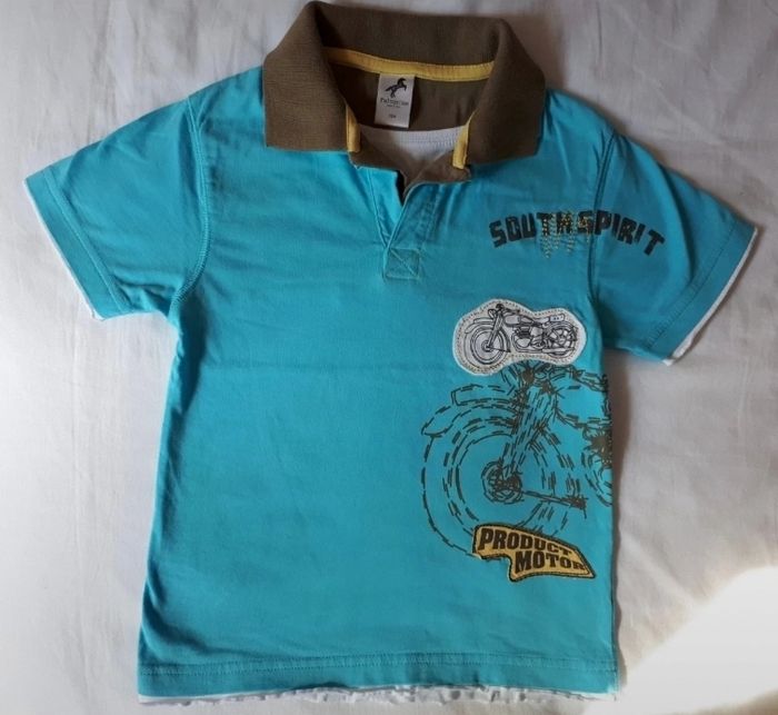 🌴 Superbe polo turquoise (4-5 ans)🌴 - photo numéro 4
