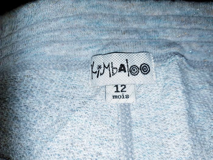 Pantalon de Jogging fille gris pailleté 12-18 mois Kimbaloo - photo numéro 4