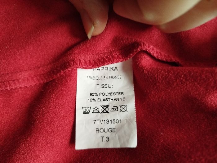 Veste paprika rouge taille 3 - photo numéro 2