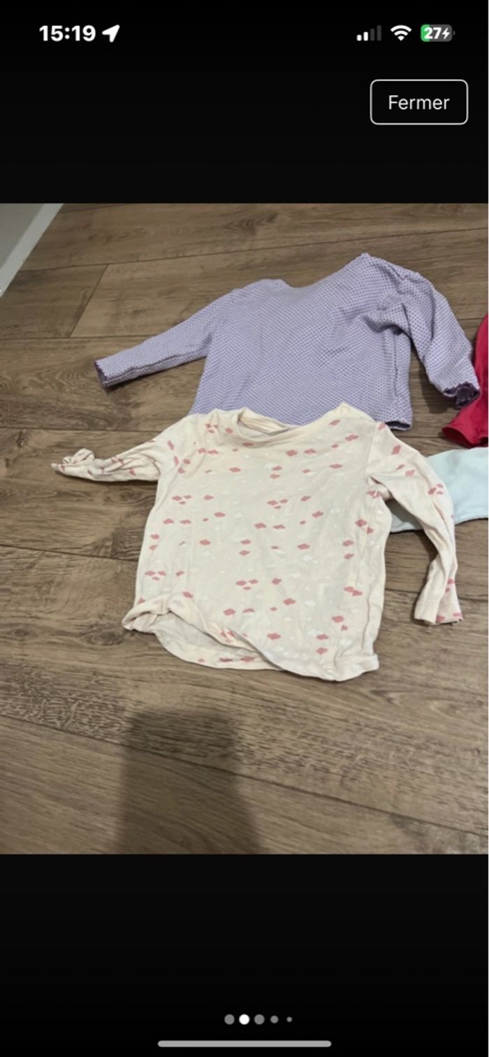 Lots de t-shirt manches longues plus pull - photo numéro 10