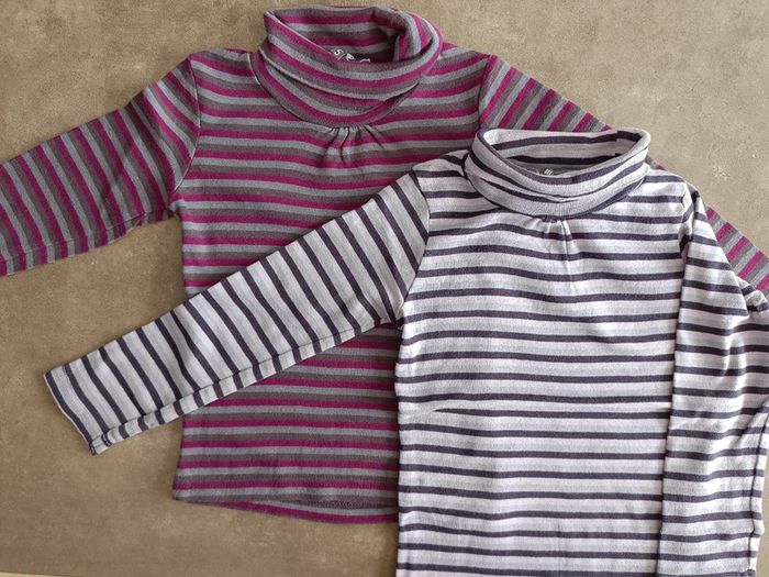 Lot de tee shirt col roulé