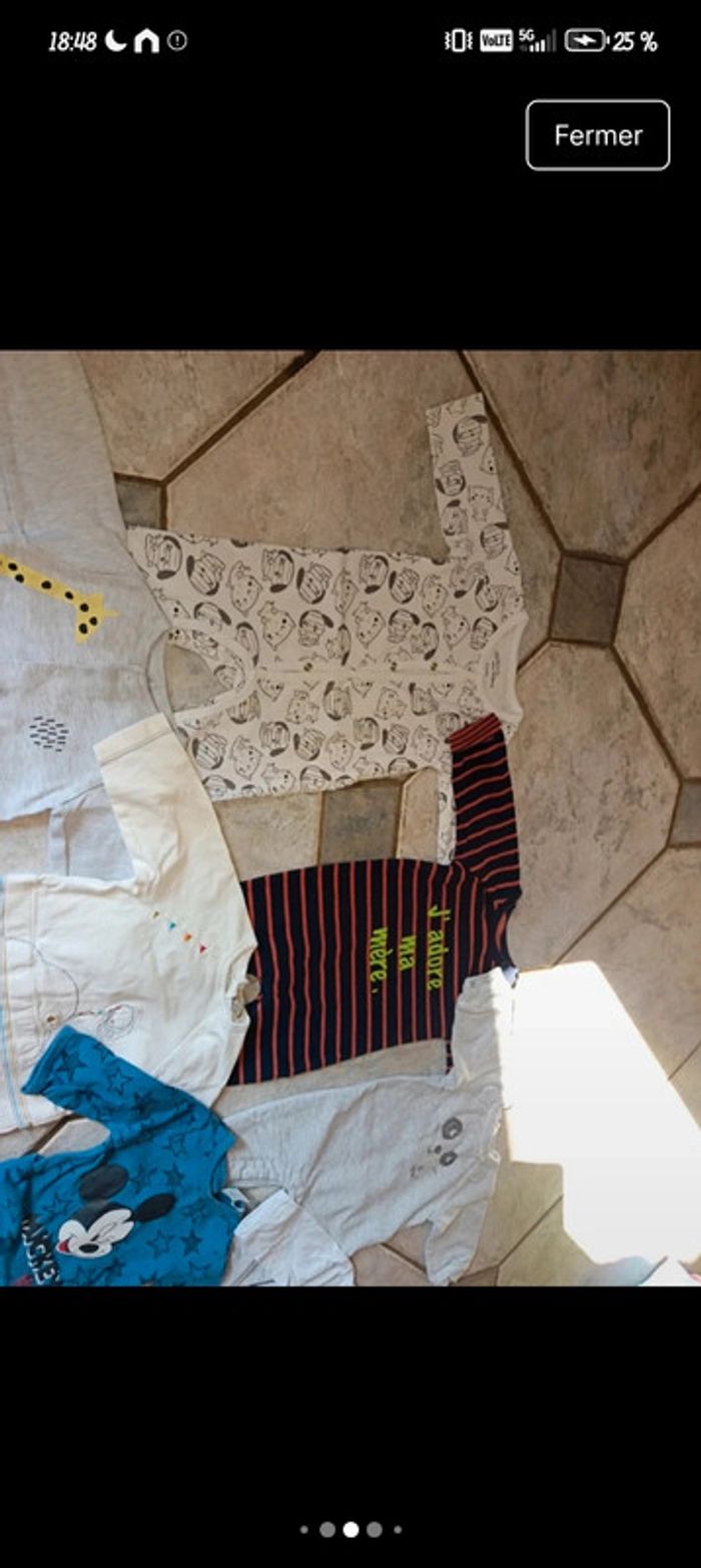 Lot 3 mois 62 cm pyjama grenouillère sans pied combinaison léger bébé - photo numéro 6