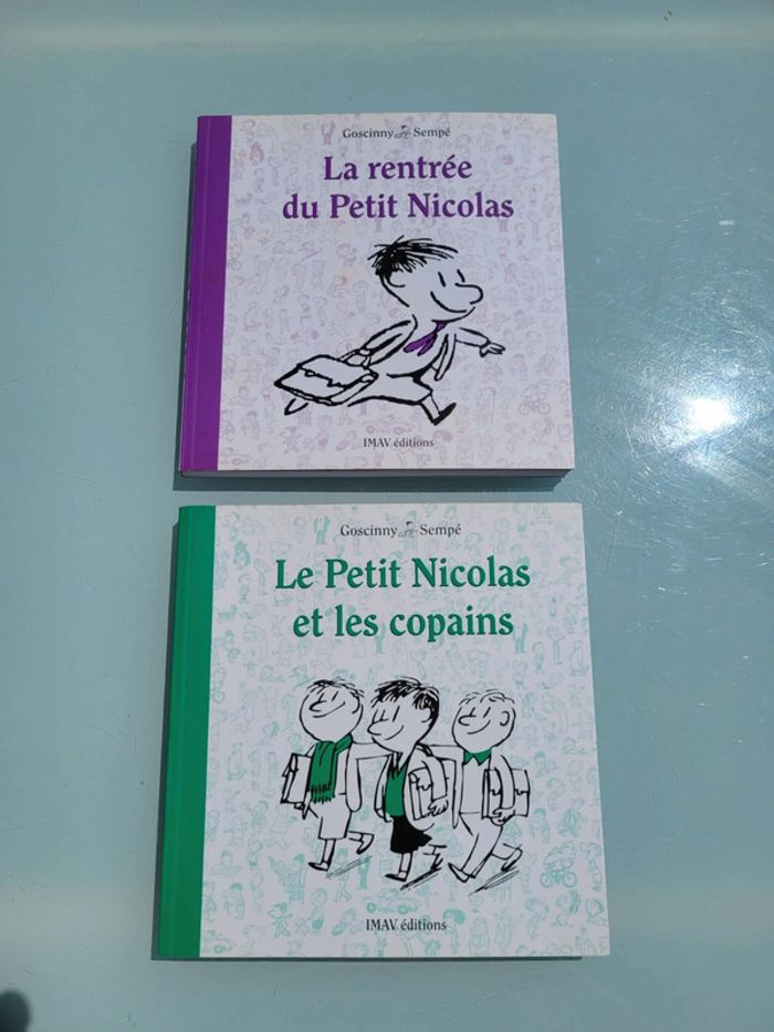 2 livres Le Petit Nicolas : et les copains, La Rentrée du Petit Nicolas