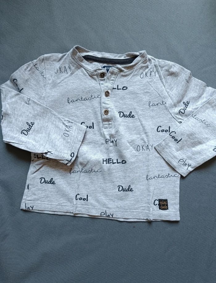 T-shirt ML gris - photo numéro 2